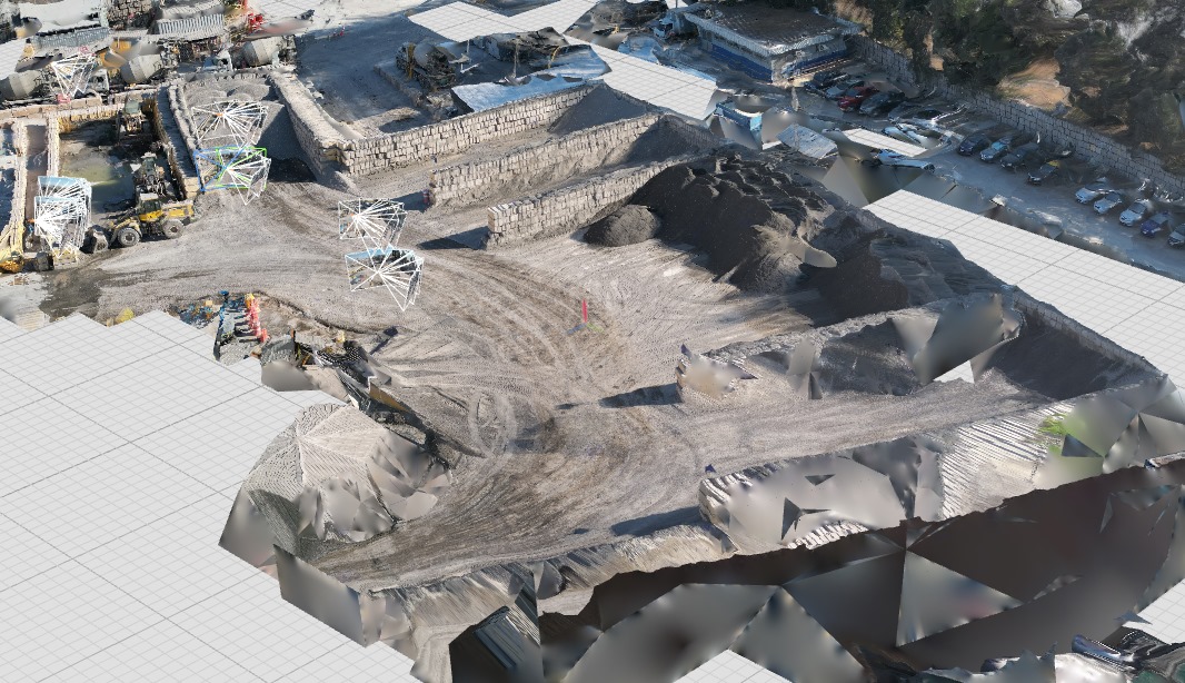 Escaneo 3D de faena de construcción